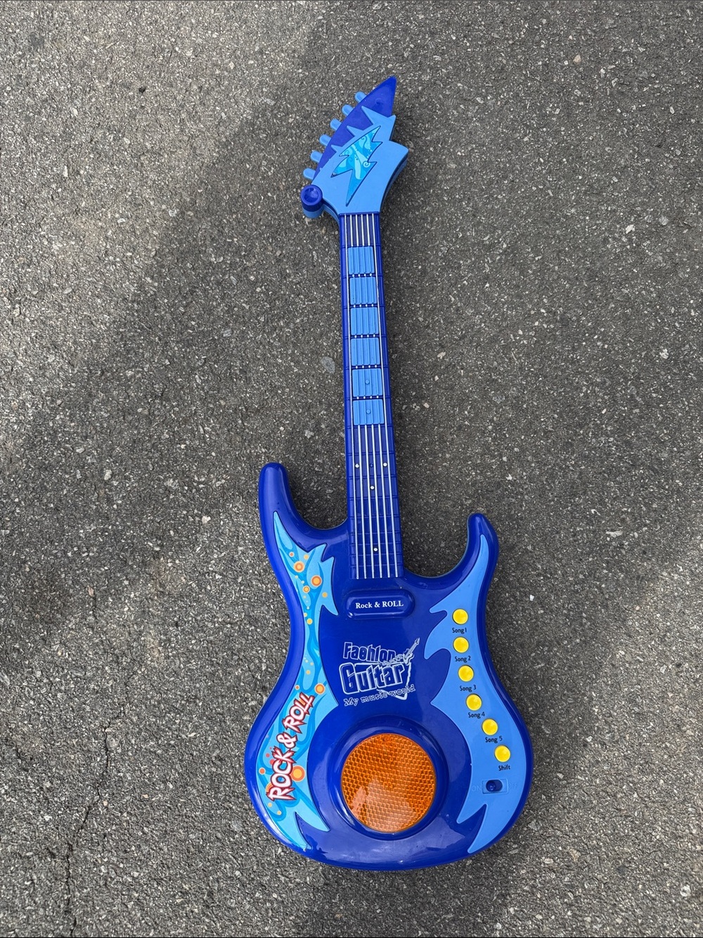 Kids Electronic Rock Guitar Toy - Blue rock and roll guita